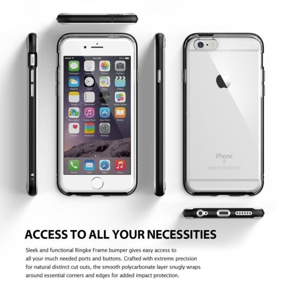 Ringke Frame Frost 6s/ 6 ile Uyumlu Çerçeveli Bumper Kılıf Pink