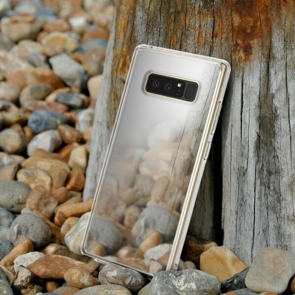 Ringke Mirror Fusion Galaxy Note 8 ile Uyumlu Aynalı Kılıf Silver Extra Darbe Emici