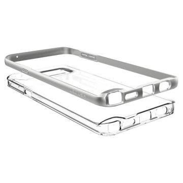 Spigen Galaxy Note 5 ile Uyumlu Kılıf Neo Hybrid Crystal Satin Silver