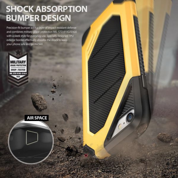 Ringke Max iPhone 7 ile Uyumlu KIlıf Bumblebee