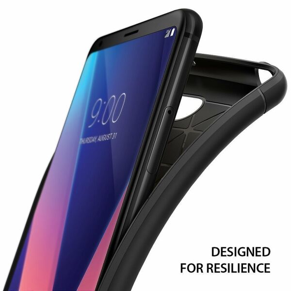 Ringke Onyx V30 ile Uyumlu Kılıf Black Ultra Extra Darbe Dağıtıcı Tam Koruma