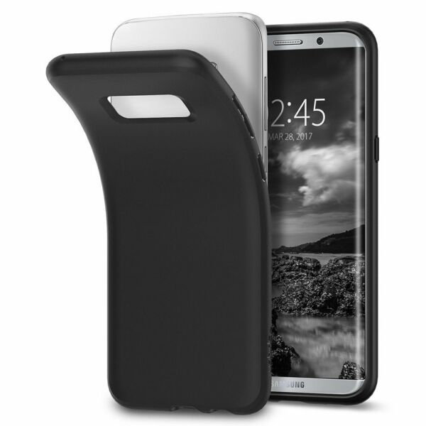 Spigen Galaxy S8 Plus ile Uyumlu Kılıf Liquid Crystal Matte Black