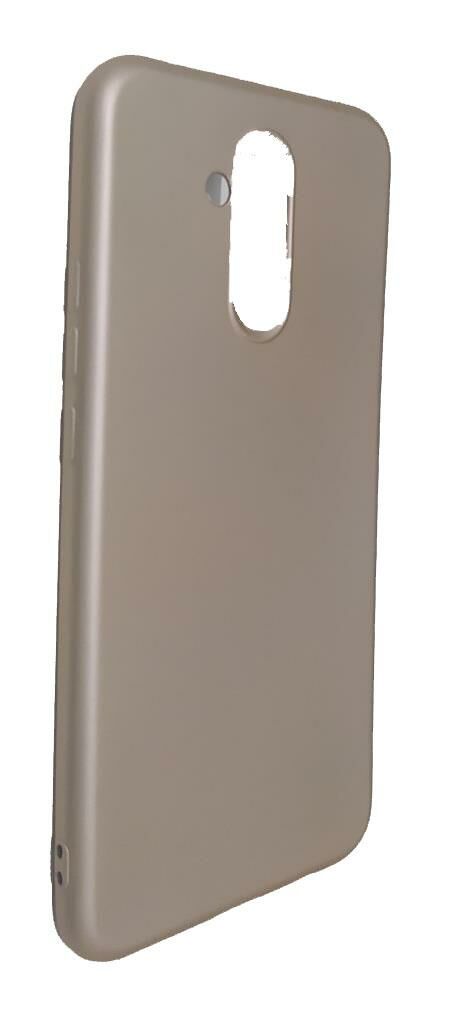 Mate 20 Lite ile Uyumlu Soft Silikon Kılıf  Gold