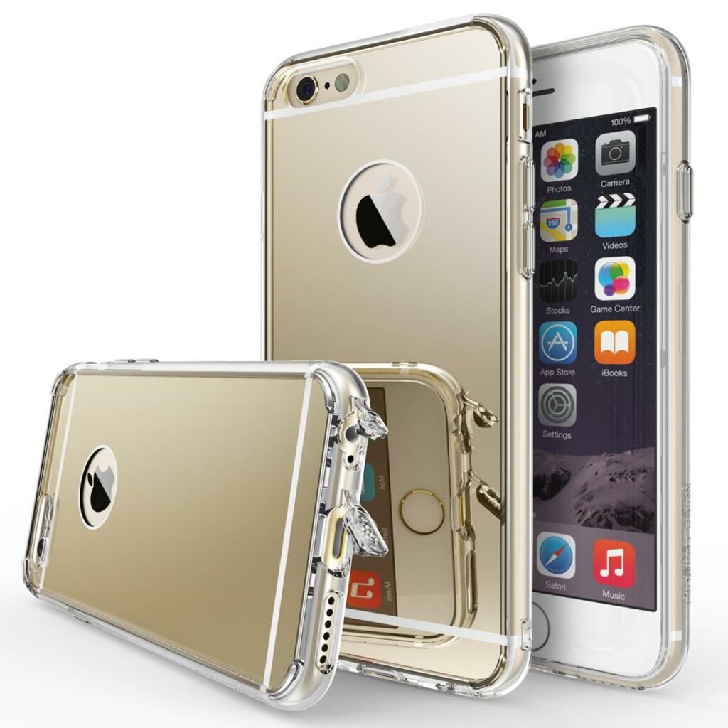 Ringke Mirror Fusion iPhone 6s/ 6 ile Uyumlu Aynalı Kılıf Royal Gold