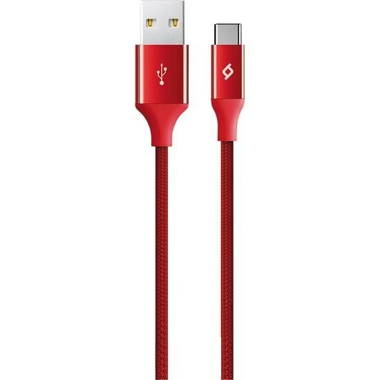 Ttec AlumiCable Type-C Kablo Kırmızı 1.2M 2DK18K