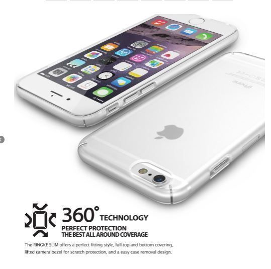 Ringke Slim Frost iPhone 6s Plus/ 6 Plus ile Uyumlu KIlıf Pink