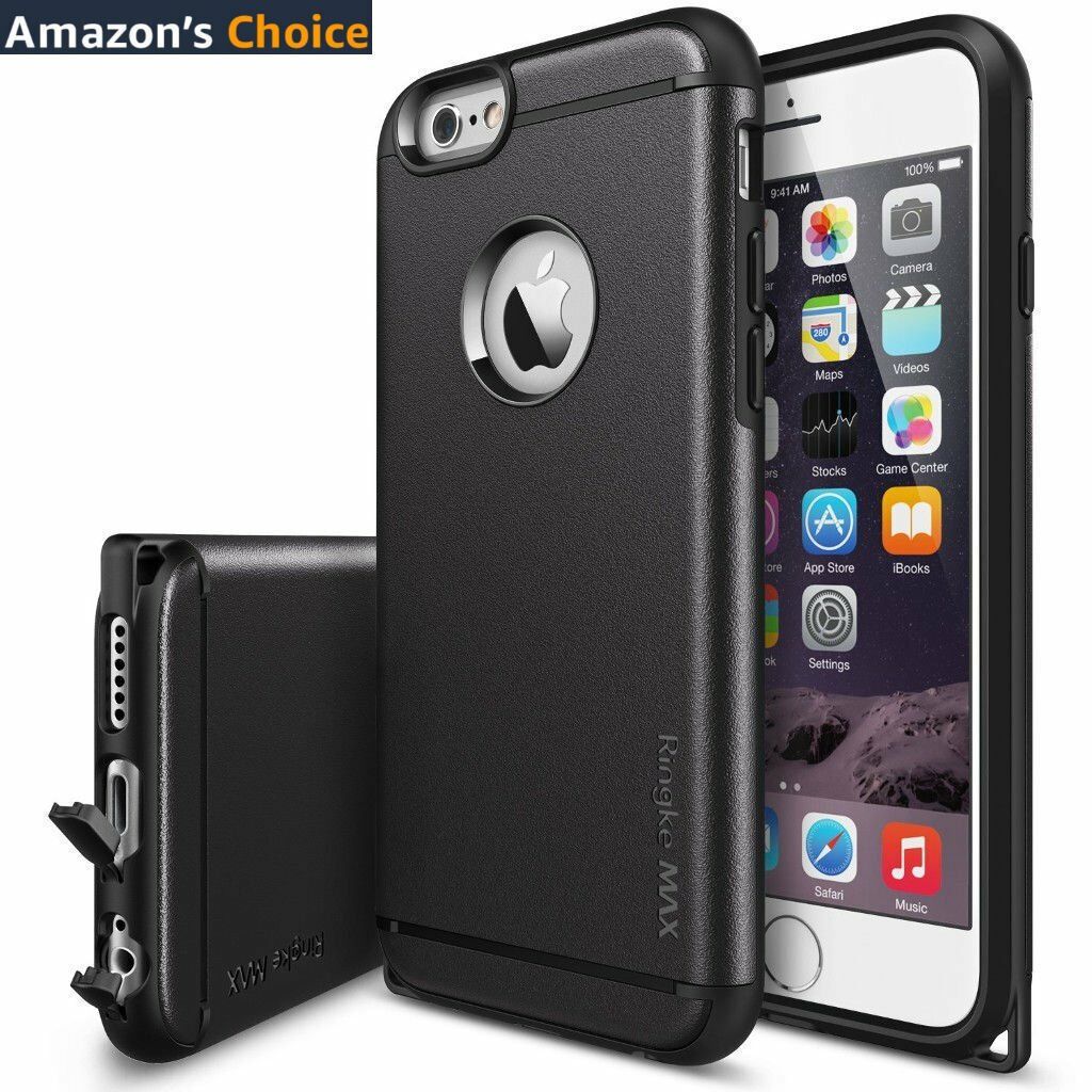 Ringke Max iPhone 6s Plus/ 6 Plus ile Uyumlu KIlıf Black