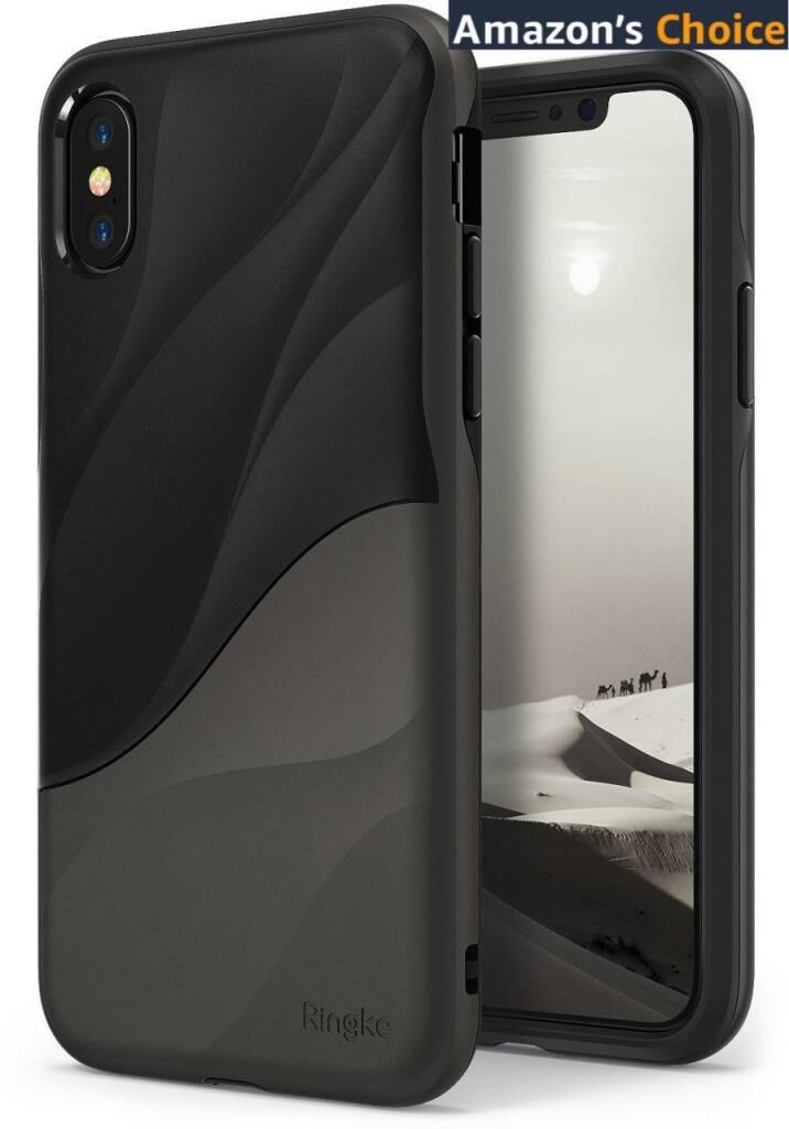 Ringke Wave iPhone X ile Uyumlu KIlıf Metallic Chrome