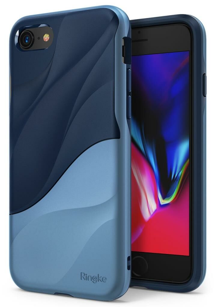 Ringke Wave iPhone 7/8 ile Uyumlu KIlıf Coastal Blue