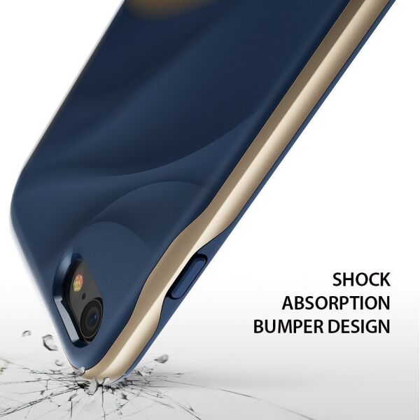 Ringke Wave iPhone 7/8 ile Uyumlu KIlıf Marina Gold