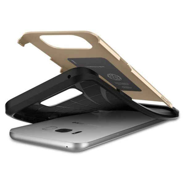 Spigen Galaxy S8 Plus ile Uyumlu Kılıf Tough Armor Gold Maple