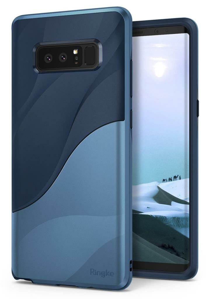 Ringke Wave Galaxy Note 8 ile Uyumlu KIlıf Coastal Blue
