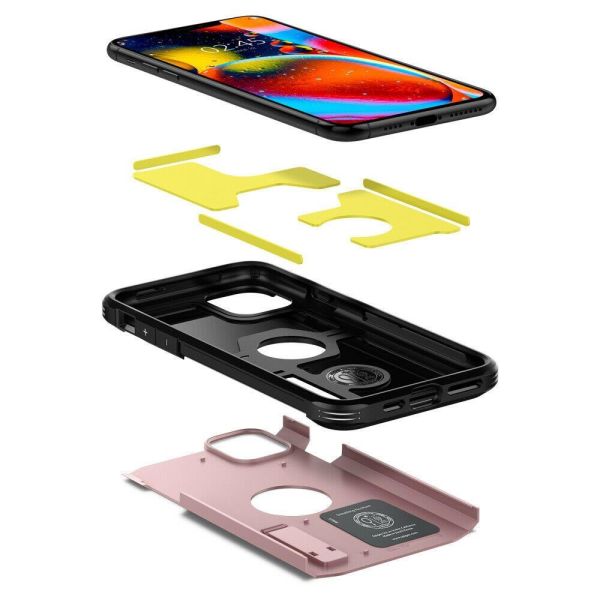 Spigen iPhone 11 Pro Max ile Uyumlu Kılıf Tough Armor XP Rose Gold