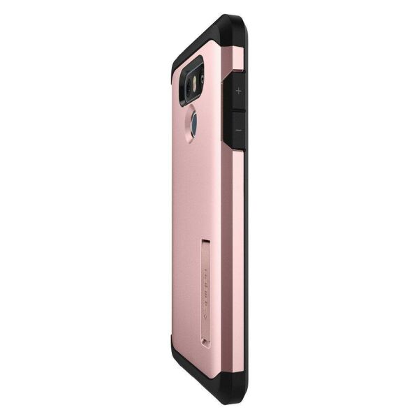 Spigen G6 ile Uyumlu Kılıf Tough Armor Rose Gold