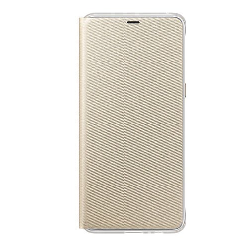 Galaxy A8 Plus (2018) ile Uyumlu Neon Flip Koruyucu Kılıf Altın EF-FA730PFEGWW