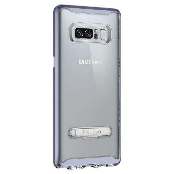 Spigen Galaxy Note 8 ile Uyumlu Kılıf Crystal Hybrid Orchid Gray