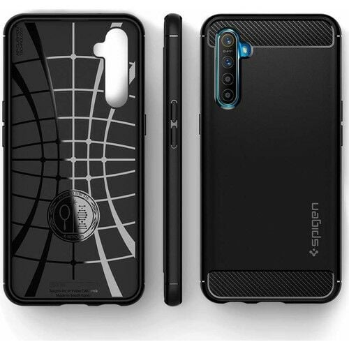 Spigen Realme XT ile Uyumlu Kılıf Rugged Armor Matte Black