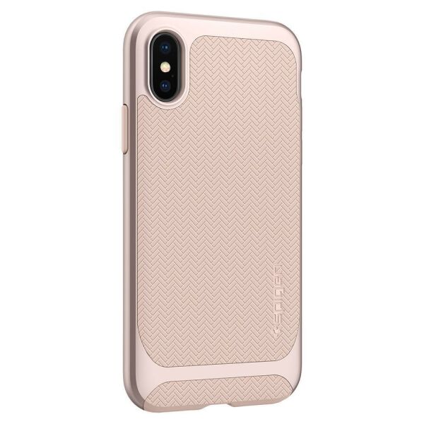 Spigen iPhone X ile Uyumlu Kılıf Neo Hybrid Pale Dogwood