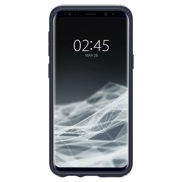 Spigen Galaxy S9 ile Uyumlu Kılıf Neo Hybrid Silver Arctic