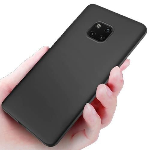 Mate 20 Pro ile Uyumlu Soft Silikon Kılıf  Siyah