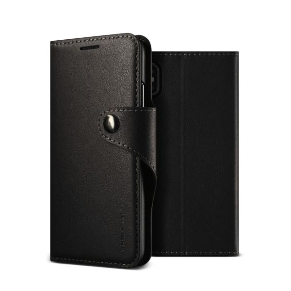 VRS Design İPhone X ile Uyumlu Daily Diary Kılıf Black