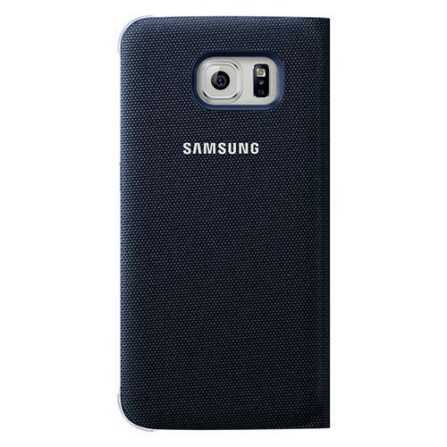 Galaxy S6 ile Uyumlu Flip Wallet (Tekstil) Siyah EF-WG920BBEGWW