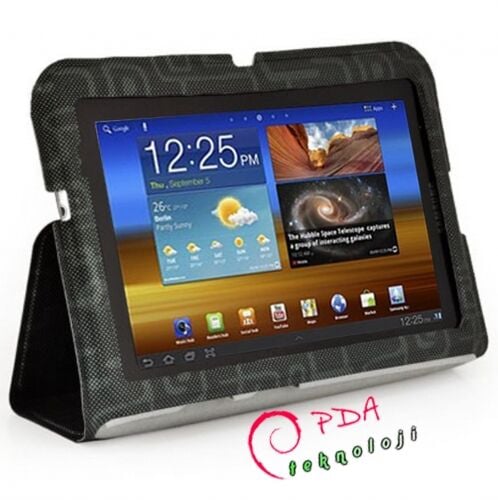 Galaxy TAB 7 P6200 ile Uyumlu Standlı Kılıf Gri Renk