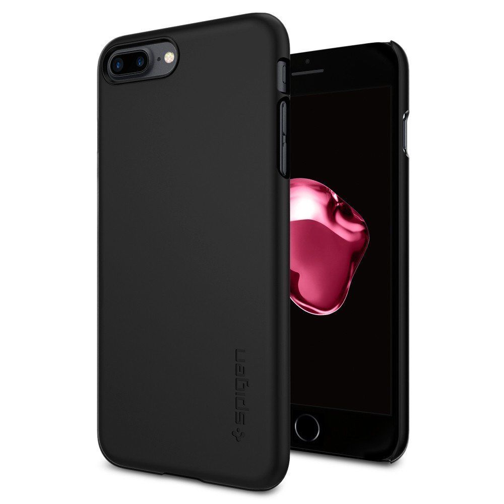 Spigen iPhone 7 Plus ile Uyumlu Kılıf Thin Fit Ultra İnce Black