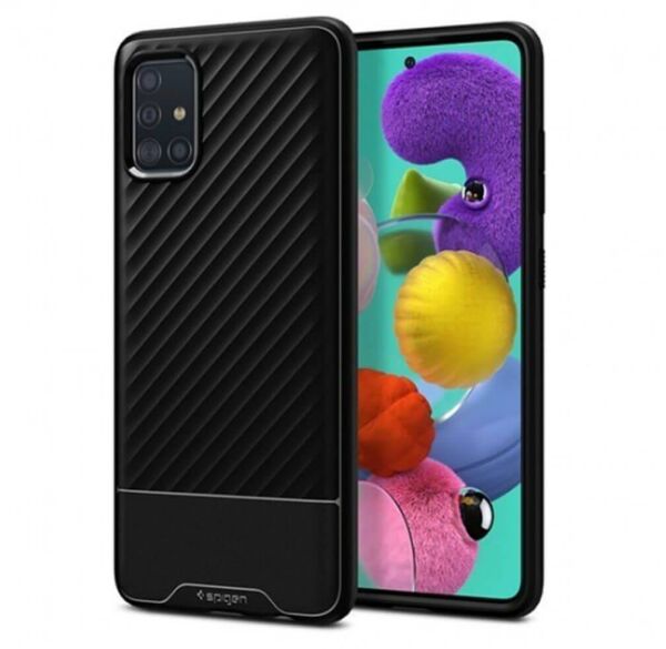 Spigen Galaxy A51 ile Uyumlu Kılıf Core Armor Matte Black