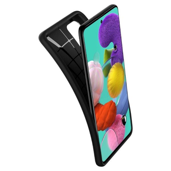 Spigen Galaxy A51 ile Uyumlu Kılıf Core Armor Matte Black
