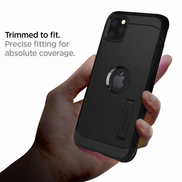 Spigen iPhone 11 Pro ile Uyumlu Kılıf Tough Armor Black