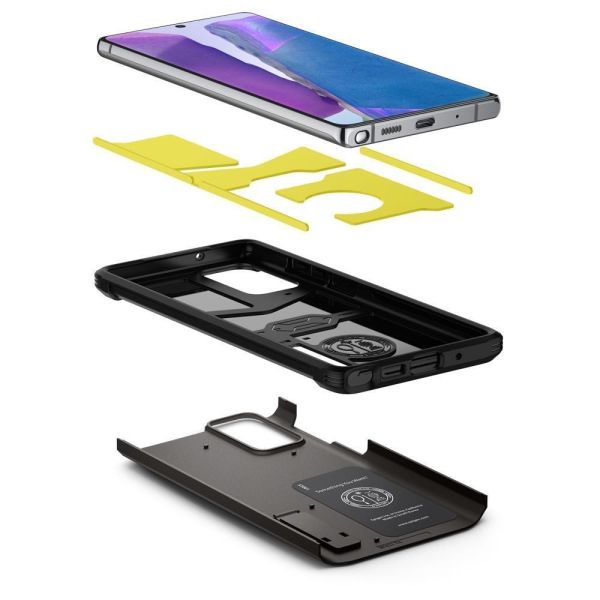 Spigen Galaxy Note 20 ile Uyumlu Kılıf Tough Armor Gunmetal