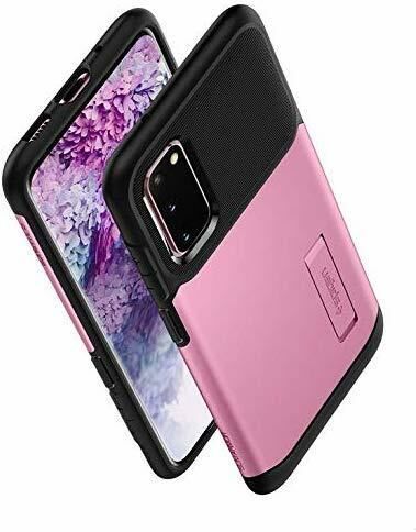 Spigen Galaxy S20 ile Uyumlu Kılıf Slim Armor Rusty Pink