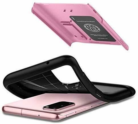 Spigen Galaxy S20 ile Uyumlu Kılıf Slim Armor Rusty Pink