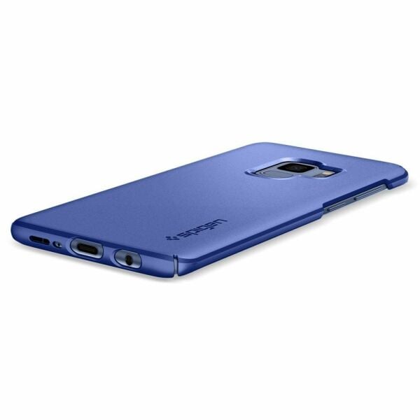 Spigen Galaxy S9 ile Uyumlu Kılıf Thin Fit Blue Coral