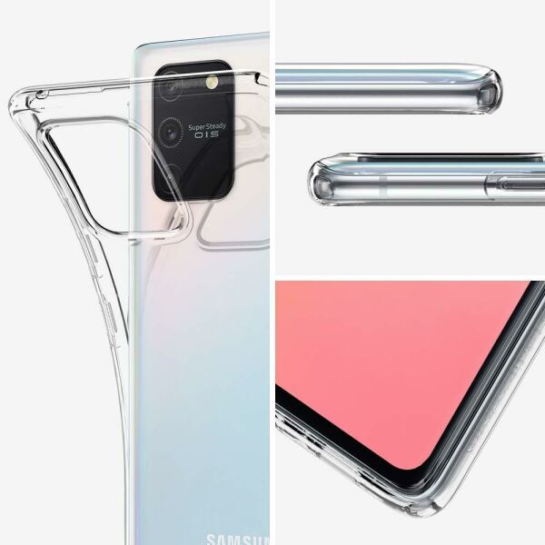 Spigen Galaxy S10 Lite ile Uyumlu Kılıf Liquid Crystal Crystal Clear