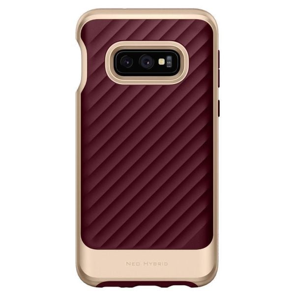 Spigen Galaxy S10e ile Uyumlu Kılıf Neo Hybrid Burgundy