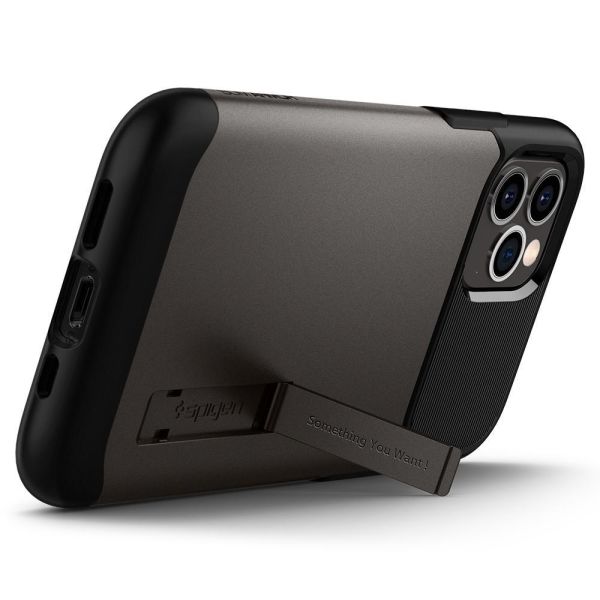 Spigen iPhone 12 / iPhone 12 Pro ile Uyumlu Kılıf Slim Armor Gunmetal