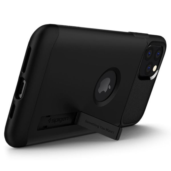 Spigen iPhone 11 Pro ile Uyumlu Kılıf Slim Armor Black