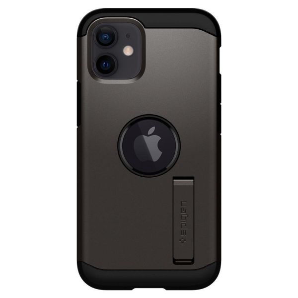 Spigen iPhone 12 Mini ile Uyumlu Kılıf Tough Armor Gunmetal