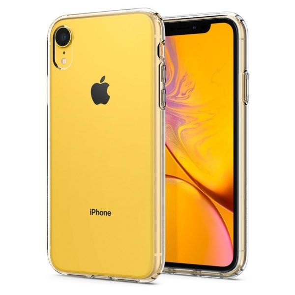 Spigen iPhone XR ile Uyumlu Kılıf Liquid Crystal 4 Tarafı Koruma Crystal Clear