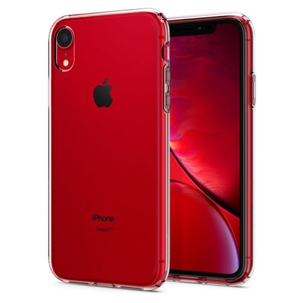 Spigen iPhone XR ile Uyumlu Kılıf Liquid Crystal 4 Tarafı Koruma Crystal Clear