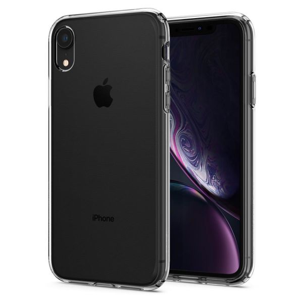 Spigen iPhone XR ile Uyumlu Kılıf Liquid Crystal 4 Tarafı Koruma Crystal Clear