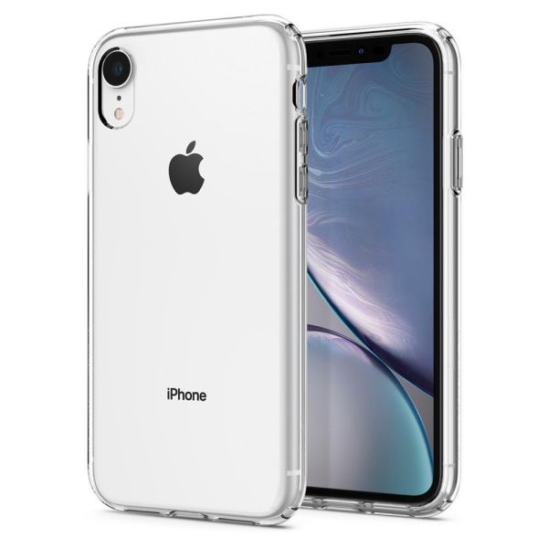 Spigen iPhone XR ile Uyumlu Kılıf Liquid Crystal 4 Tarafı Koruma Crystal Clear