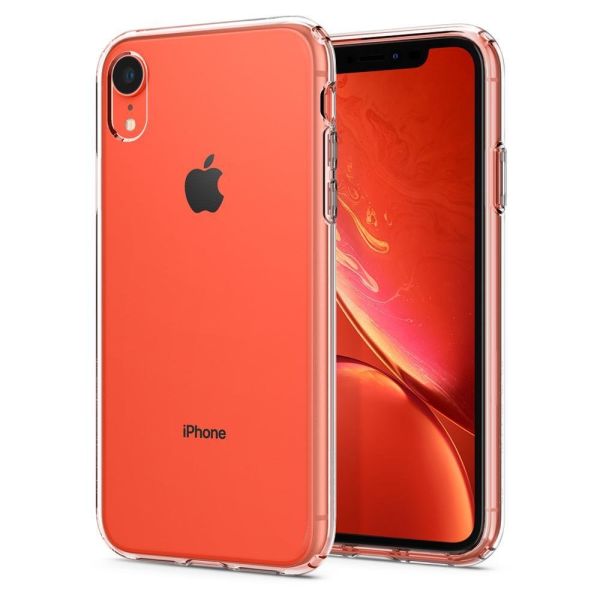 Spigen iPhone XR ile Uyumlu Kılıf Liquid Crystal 4 Tarafı Koruma Crystal Clear