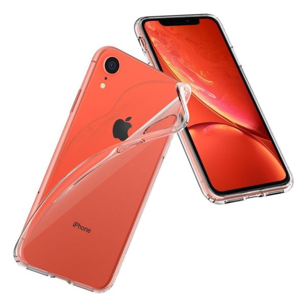 Spigen iPhone XR ile Uyumlu Kılıf Liquid Crystal 4 Tarafı Koruma Crystal Clear