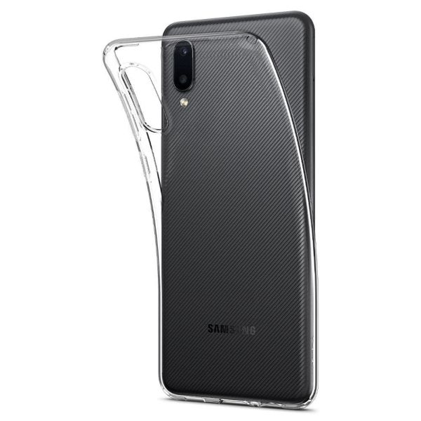 Spigen Galaxy A02 / Galaxy M02 ile Uyumlu Kılıf Liquid Crystal 4 Tarafı Tam Koruma Crystal Clear