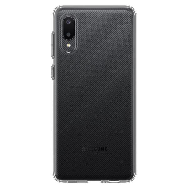 Spigen Galaxy A02 / Galaxy M02 ile Uyumlu Kılıf Liquid Crystal 4 Tarafı Tam Koruma Crystal Clear