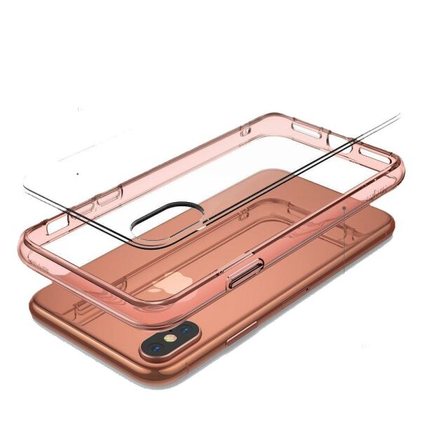 Ringke Fusion iPhone X ile Uyumlu KIlıf Rose Gold