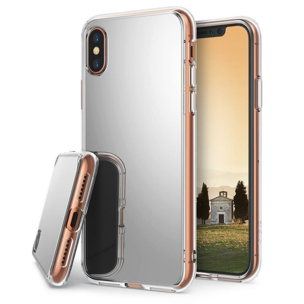 Ringke Mirror Fusion iPhone X ile Uyumlu Aynalı Kılıf Silver